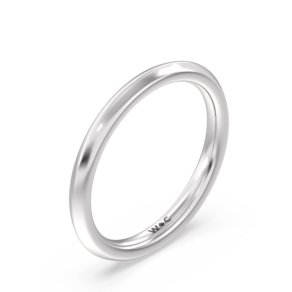 Knife Edge Pave & Side Stone Cathedral Wadding Band with Platinum Cut Diamond in 14KT Platinum view 4
