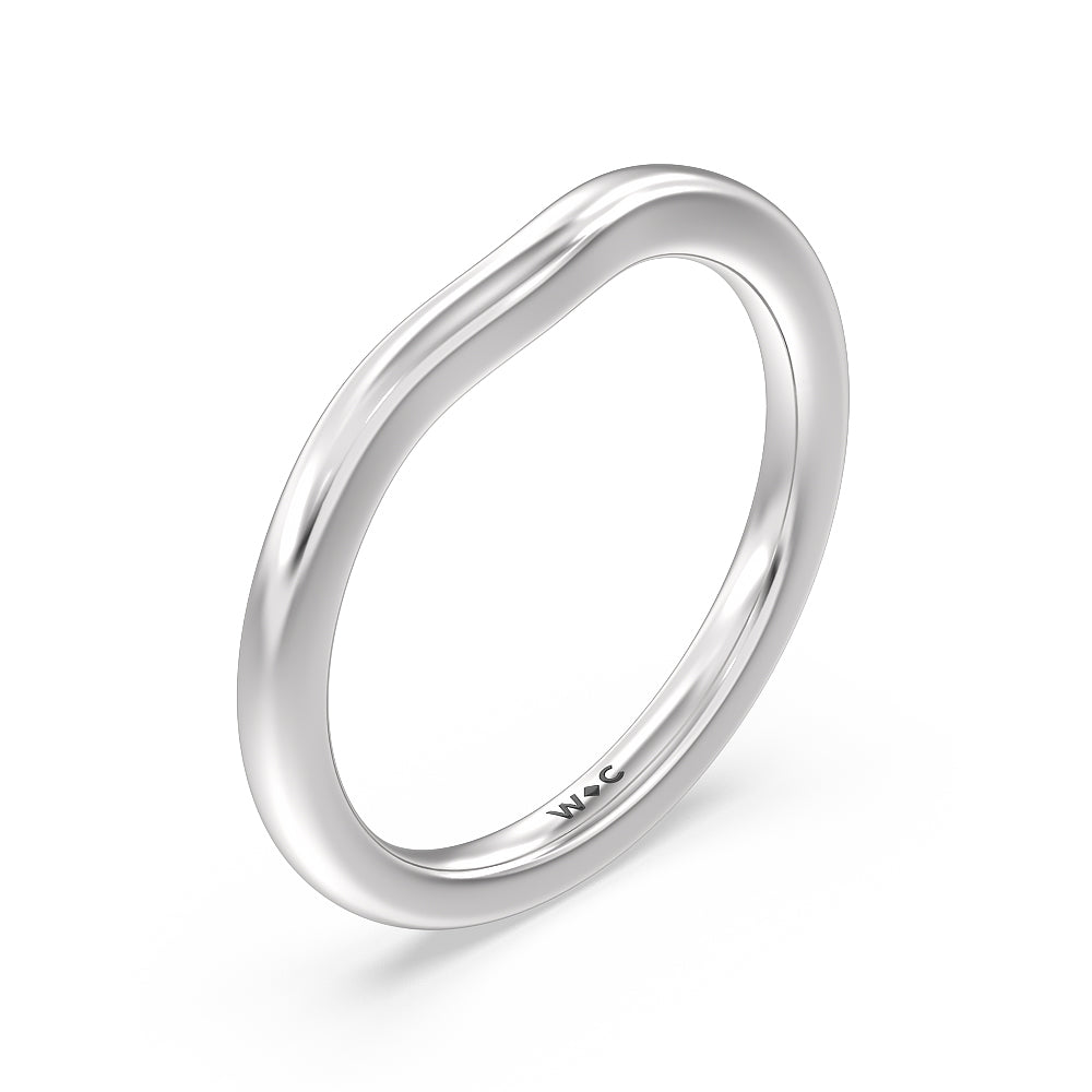 Channel Set Princess Vintage Wedding Band with Platinum Cut Diamond in 14KT Platinum view 4
