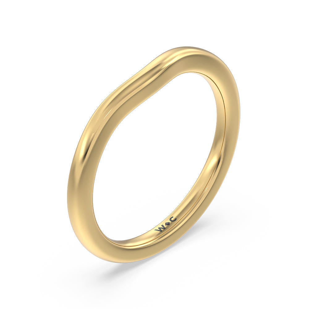 Channel Set Princess Vintage Wedding Band with 18KT Yellow Gold Cut Diamond in 14KT Yellow Gold view 4
