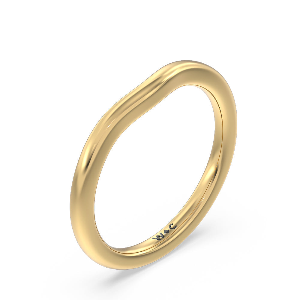 Channel Set Seamless Basket Princess Classic Wedding Band with 18KT Yellow Gold Cut Diamond in 14KT Yellow Gold view 4
