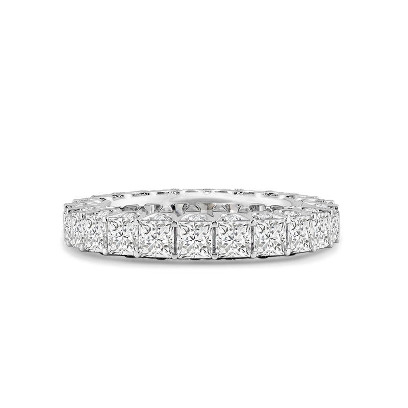 Three-Sided Princess Diamond Eternity Ring with Platinum / Lab / 4 1/4 Cut Diamond in 14KT Platinum / Lab / 4 1/4 view 1
